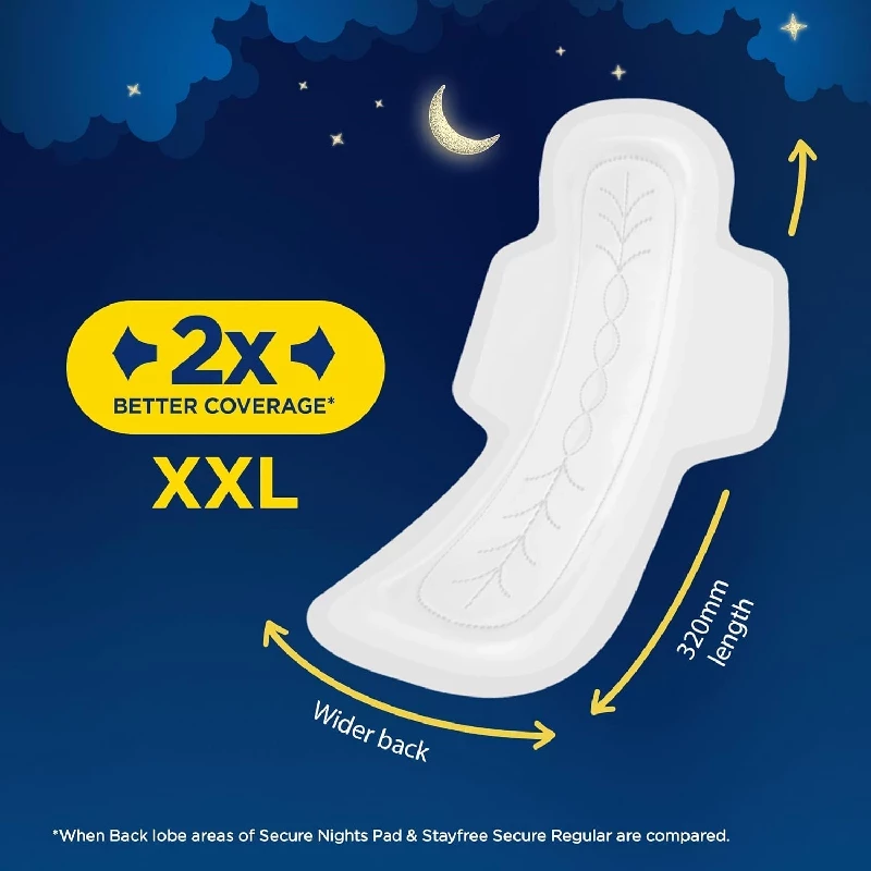 Stayfree Secure Night Sanitary Napkins Combo Offer Pack - Image 4
