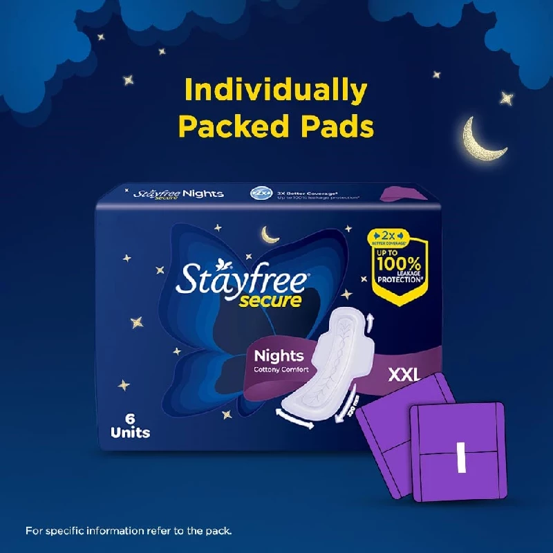 Stayfree Secure Night Sanitary Napkins Combo Offer Pack - Image 7