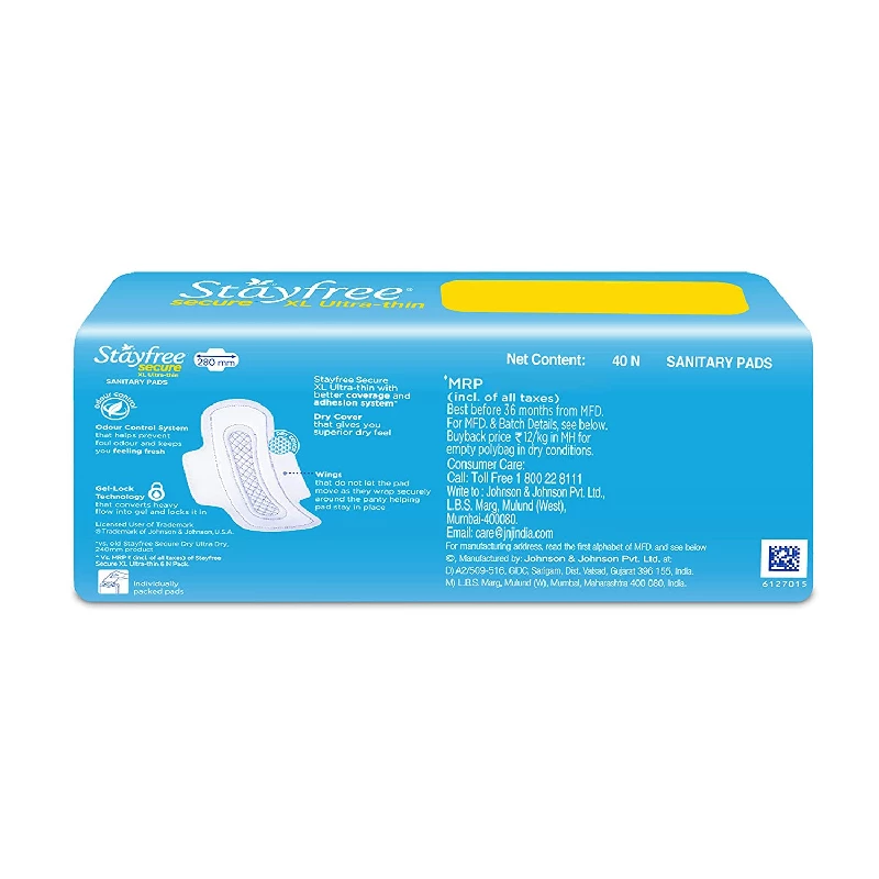 Stayfree Secure XL Ultra Thin Dry Cover Sanitary Pads - Image 2
