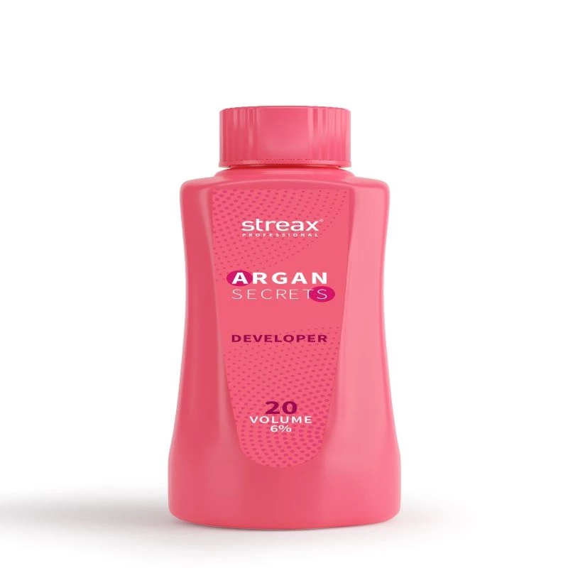 Streax Professional Developer For Argan Secrets Colourant 20 Volume 6