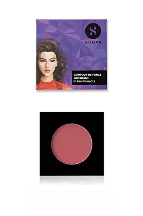 Sugar Cosmetics Contour De Force Mini Blush - 02 Pink Pinnacle Sugar Cosmetics Contour De Force Mini Blush - 02 Pink Pinnacle-Pack Size-4 g