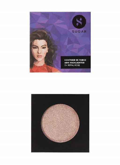 Sugar Cosmetics Contour De Force Mini Highlighter - 04 Royal Rose Sugar Cosmetics Contour De Force Mini Highlighter - 04 Royal Rose-Pack Size-4 g