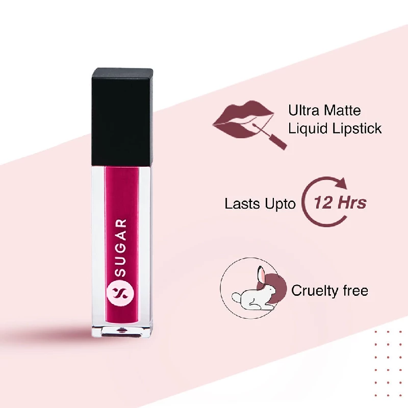 Sugar Cosmetics Smudge me not- Mini Liquid Lipstick - Image 3