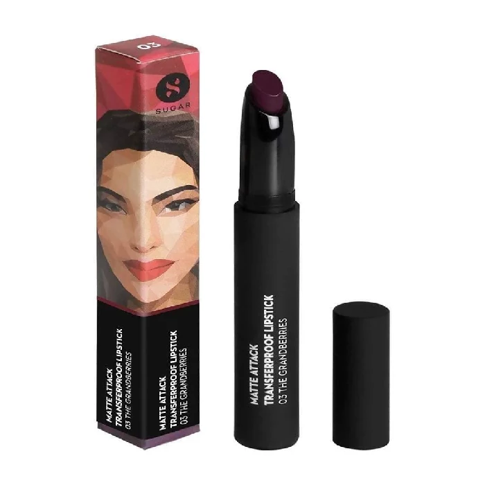 Sugar Matte Attack Transferproof Lipstick - The Grandberries (Dark Berry) - Image 2