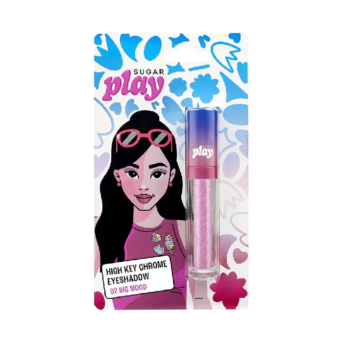 Sugar Play High Key Chrome Eyeshadow - 02 Big Mood Sugar Play High Key Chrome Eyeshadow - 02 Big Mood-Pack Size-4.2 ml