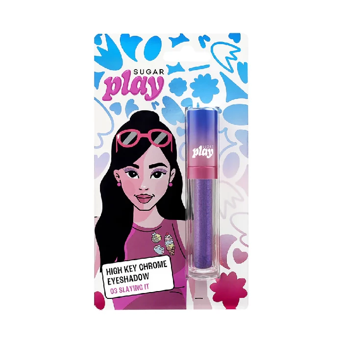 Sugar Play High Key Chrome Eyeshadow - 03 Slaying It Sugar Play High Key Chrome Eyeshadow - 03 Slaying It-Pack Size-4.2 ml