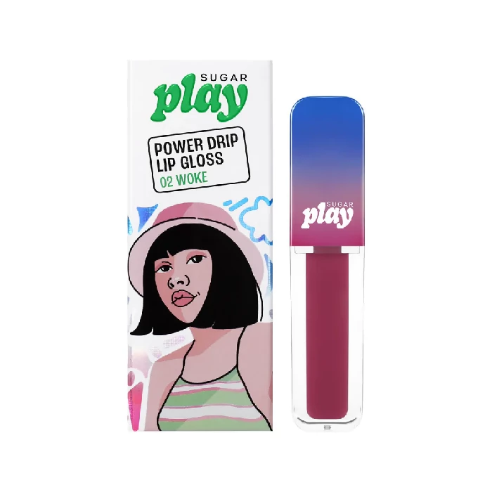 Sugar Play Power Drip Lip Gloss - 02 Woke Sugar Play Power Drip Lip Gloss - 02 Woke-Pack Size-2 ml