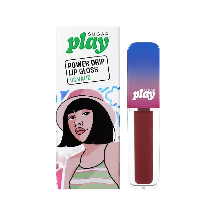 Sugar Play Power Drip Lip Gloss - 03 Valid Sugar Play Power Drip Lip Gloss - 03 Valid-Pack Size-2 ml