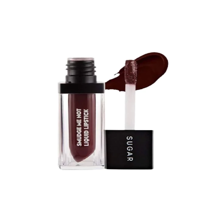 Sugar Smudge Me Not Liquid Lipstick - Aubergine Queen (Blackened Burgundy) Sugar Smudge Me Not Liquid Lipstick - Aubergine Queen (Blackened Burgundy)-Pack Size-4.5 ml