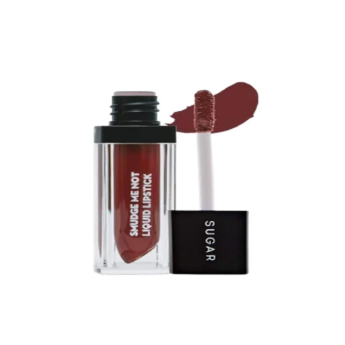 Sugar Smudge Me Not Liquid Lipstick - Teak Mystique (Warm Brown) Sugar Smudge Me Not Liquid Lipstick - Teak Mystique (Warm Brown)-Pack Size-4.5 ml