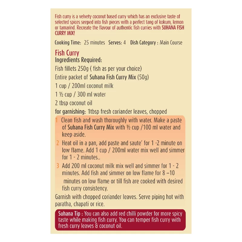 Suhana Fish Curry Spice Mix - Image 3
