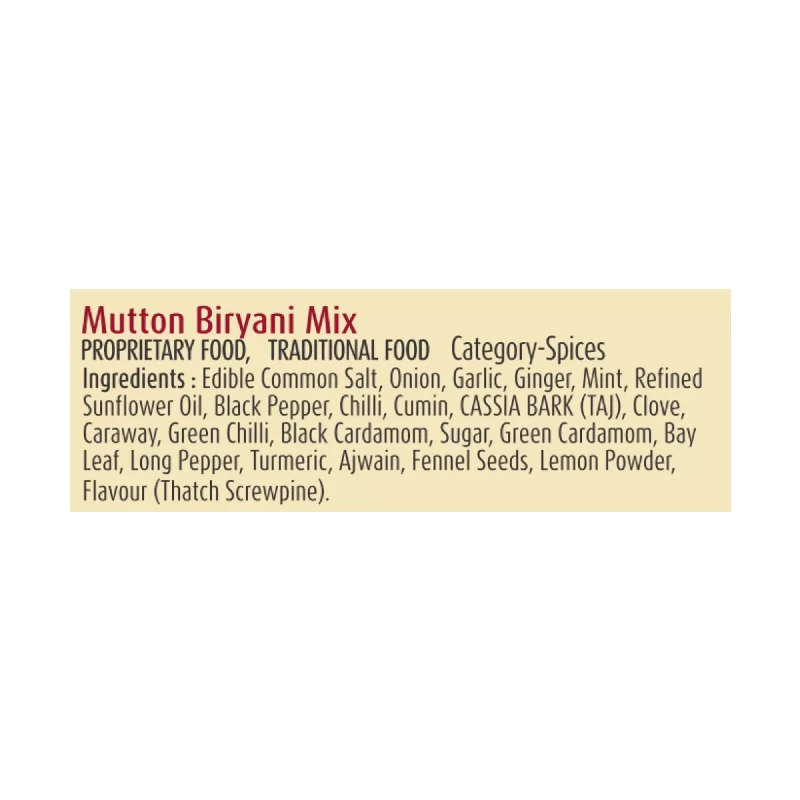 Suhana Mutton Biryani Masala Spice Mix - Image 4