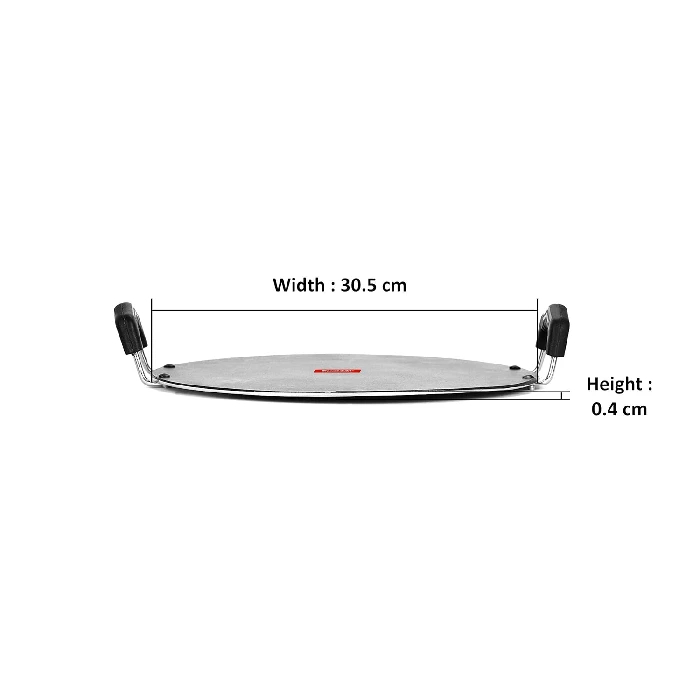 Sumeet 4mm Nonstick Saral Tawa 30.5 Cm (Silver) - Image 3