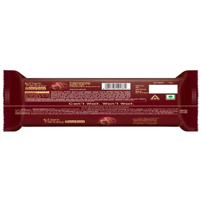 Sunfeast Dark Fantasy Bourbon Classic Biscuit Made With Real Chocolate - Image 2
