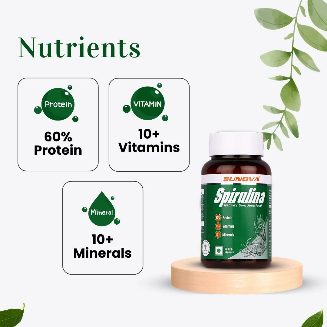 Sunova Organic Spirulina Capsules - Image 3