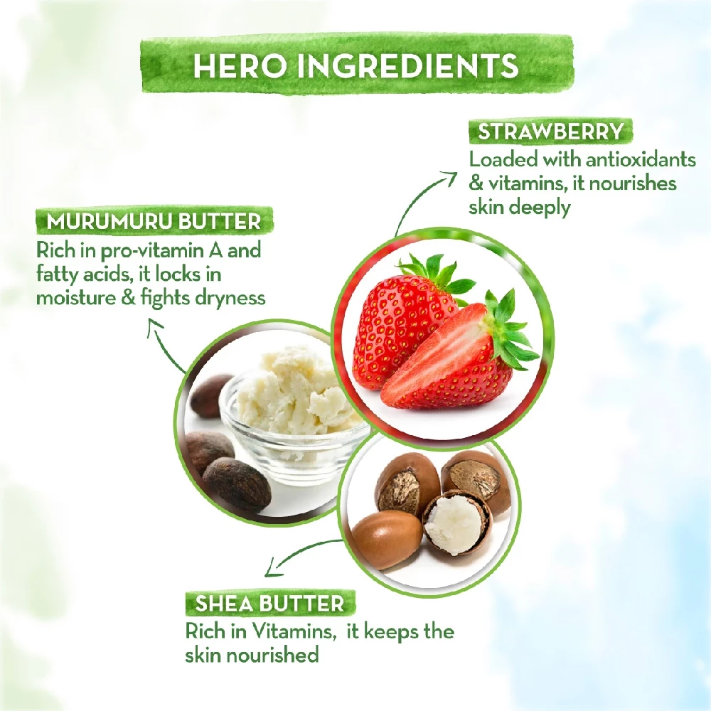 Super Strawberry Body Lotion for Kids With Strawberry & Shea Butter - Image 4