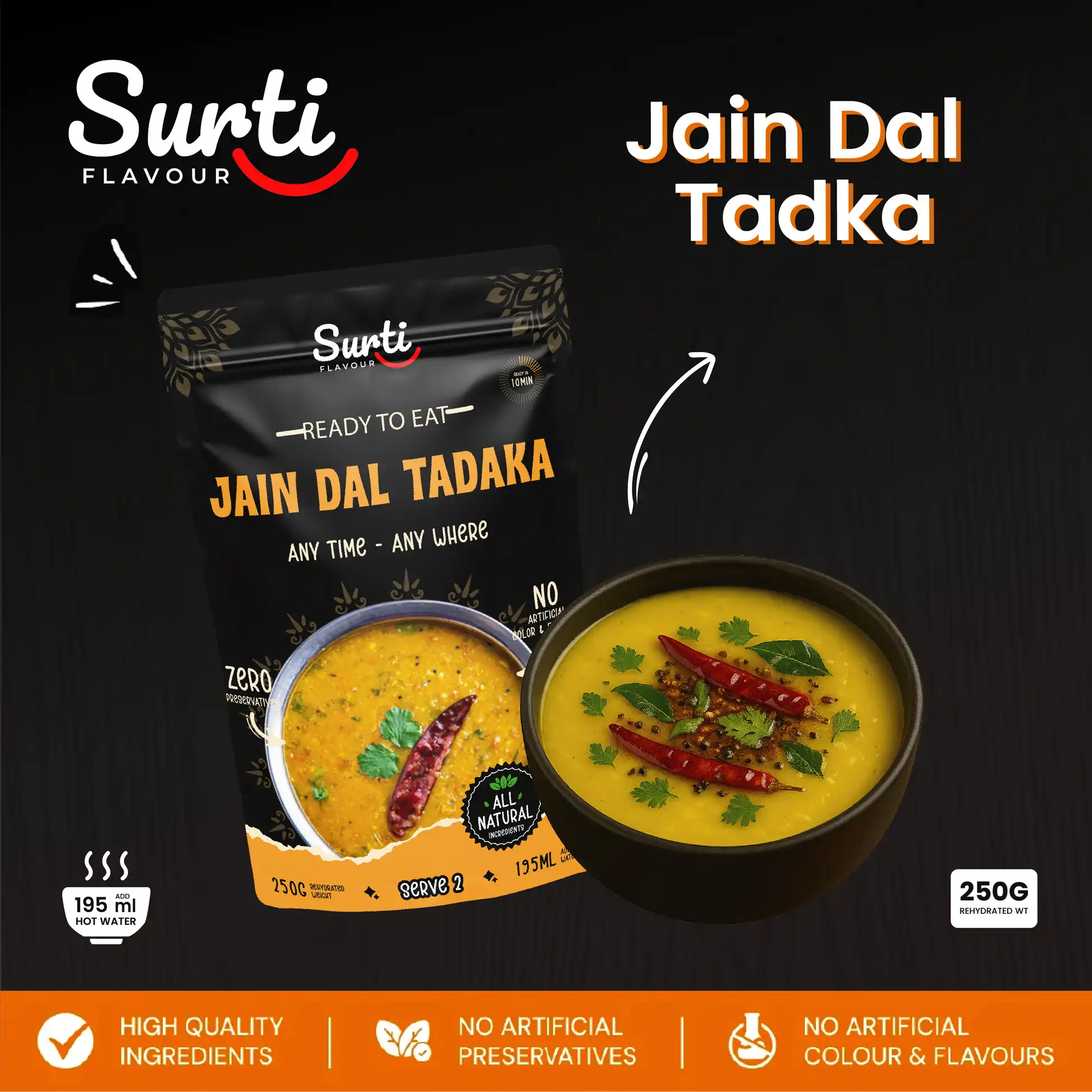 Surti Flavour Jain Dal Tadka - Image 3