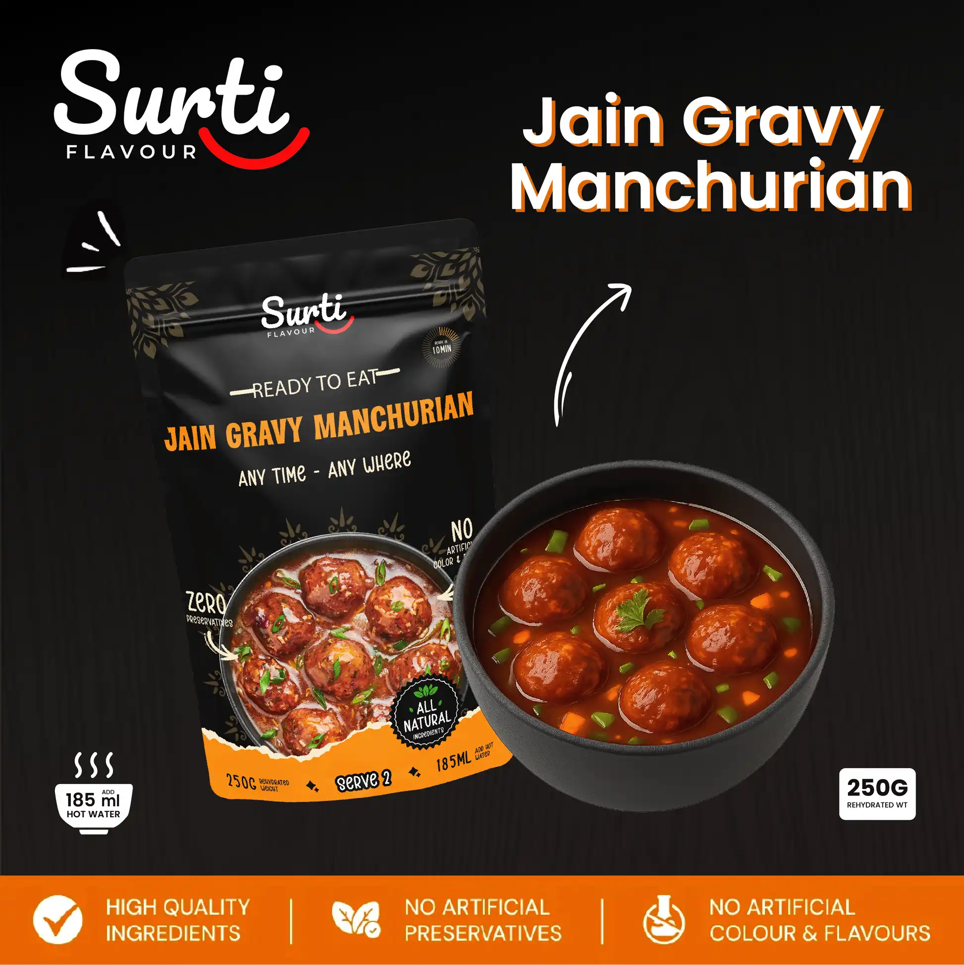 Surti Flavour Jain Gravy Manchurian - Image 3