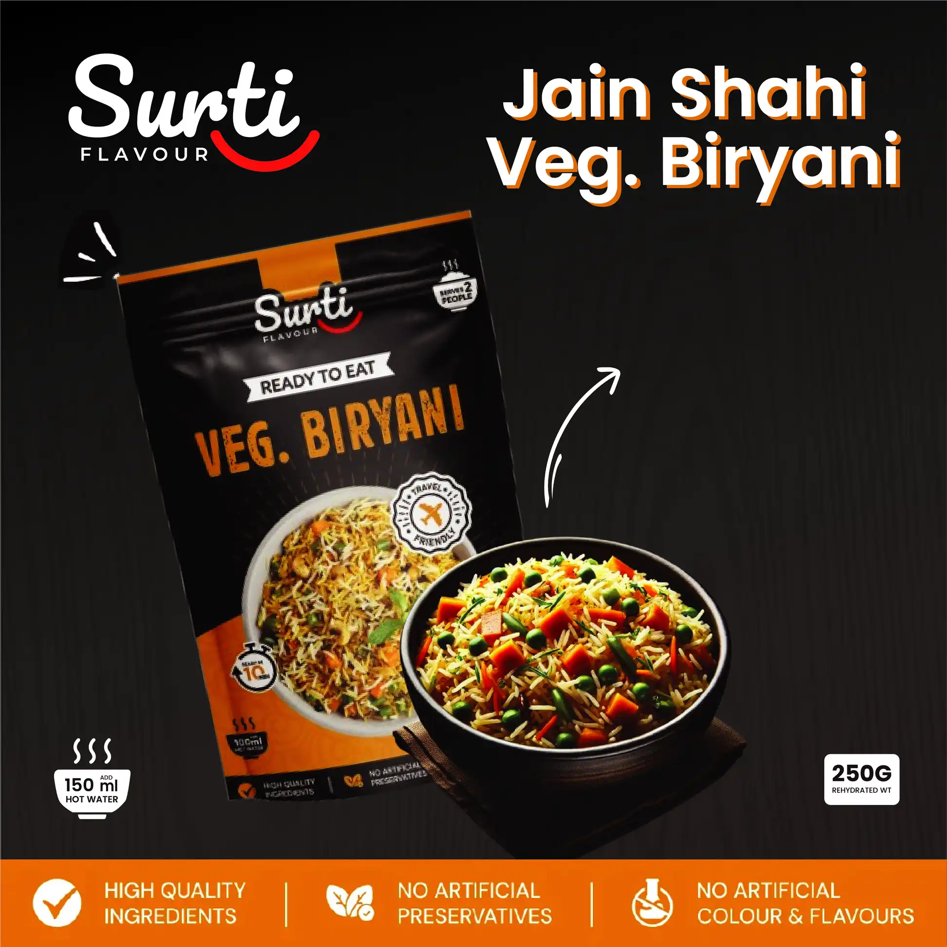Surti Flavour Jain Sahi Veg. Biryani - Image 3
