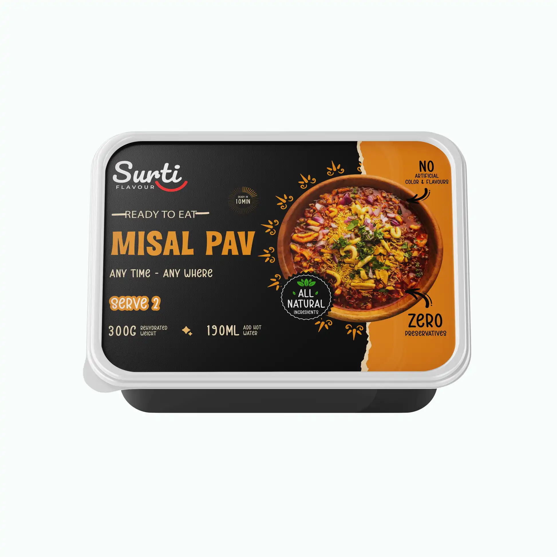 Surti Flavour Misal Pav Surti Flavour Misal Pav-Pack Size-300 g