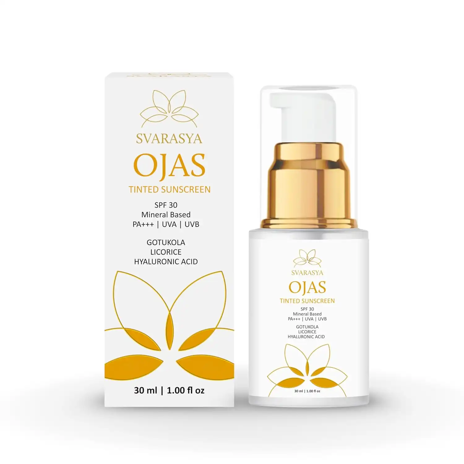 Svarasya Ojas Sunscreen SPF 30 PA+++ Svarasya Ojas Sunscreen SPF 30 PA+++-Pack Size-30 ml