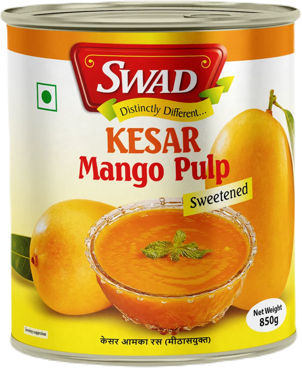 Swad Kesar Mango Pulp - Image 1