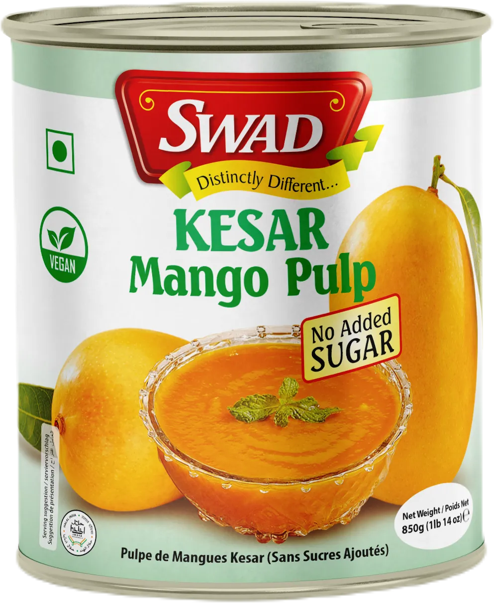 Swad Kesar Mango Pulp No Added Sugar - Image 1