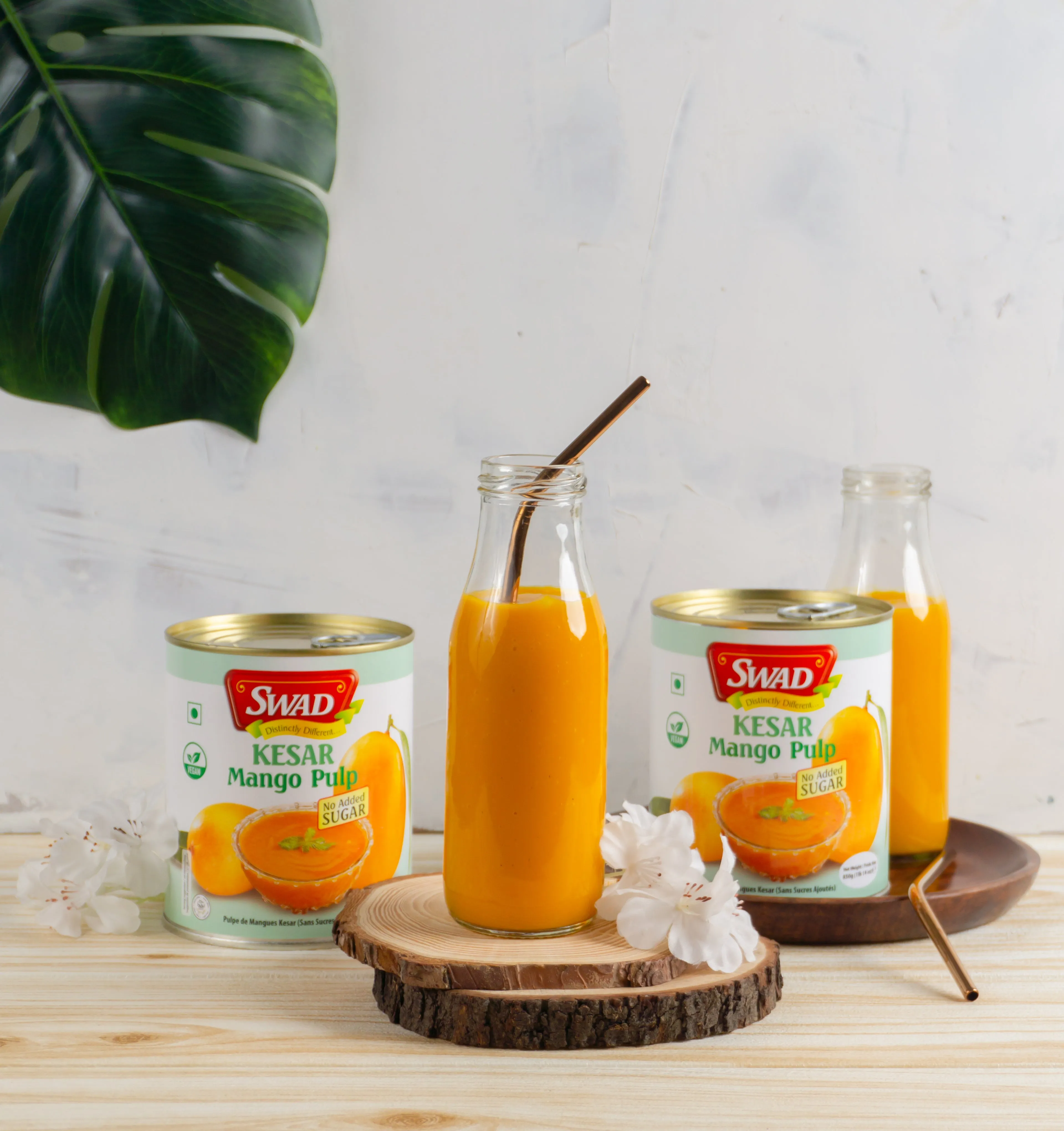 Swad Kesar Mango Pulp No Added Sugar - Image 2