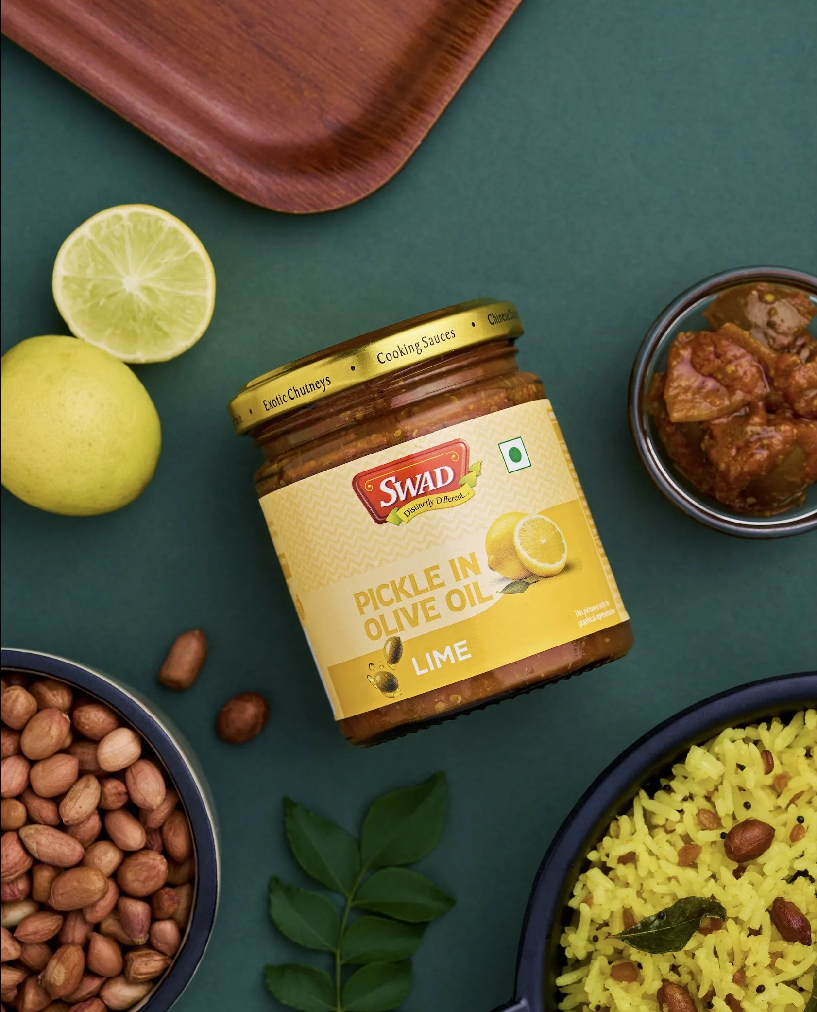 Swad Lime Pickle in Olive Oil - Image 2