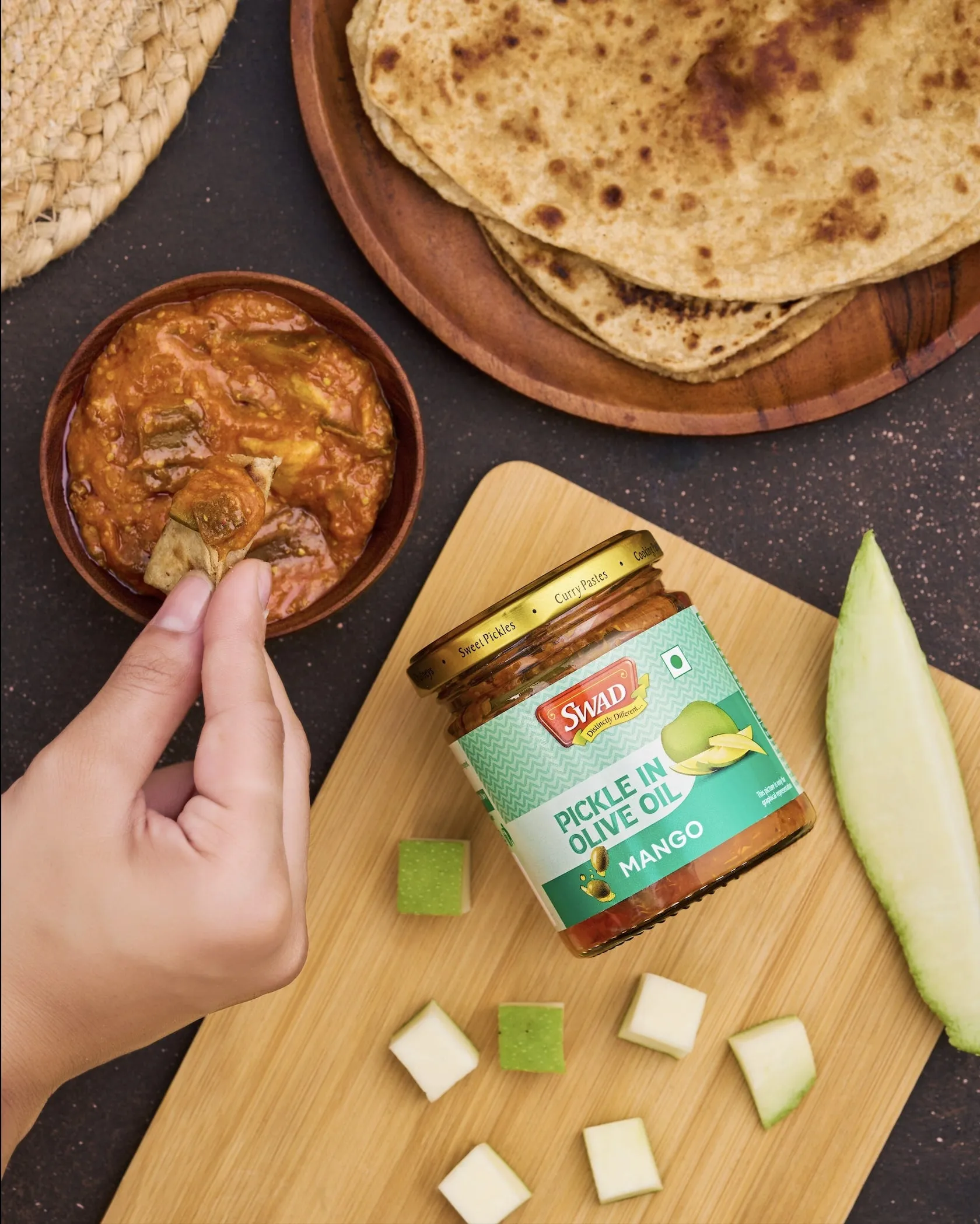 Swad Mango Pickle in Olive Oil - Image 2