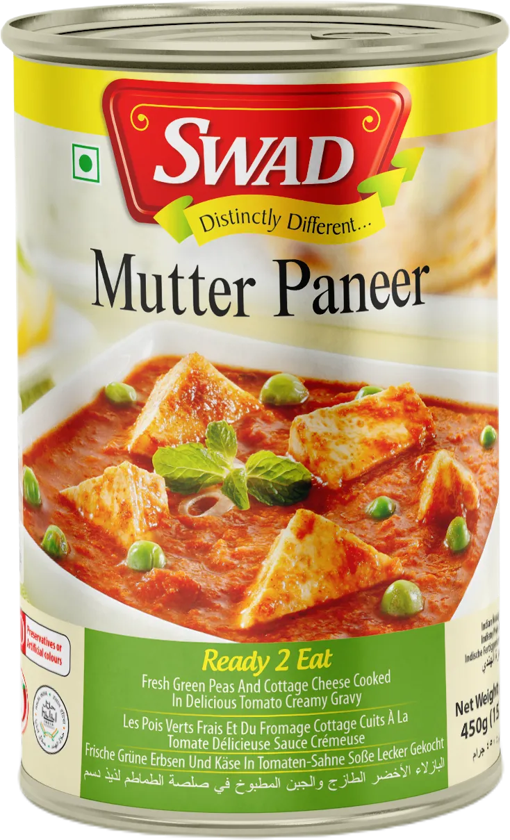 Swad Ready to Eat Mutter Paneer Swad Ready to Eat Mutter Paneer-Pack Size-450 g