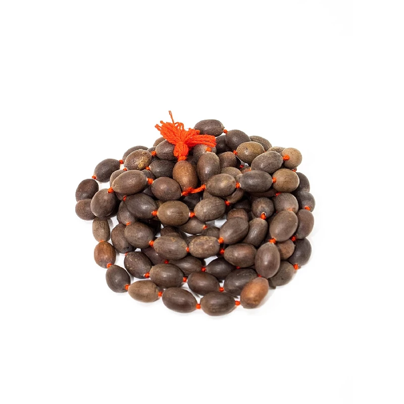Swaha Kamal Gatta Japa Mala Natural 108 + 1 Beads Lotus Seed Mala