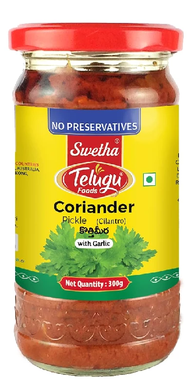 Swetha Telugu Foods Coriander Pickle Swetha Telugu Foods Coriander Pickle-Pack Size-300 g