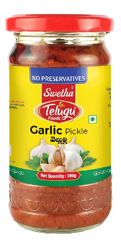 Swetha Telugu Foods Garlic Pickle Swetha Telugu Foods Garlic Pickle-Pack Size-300 g