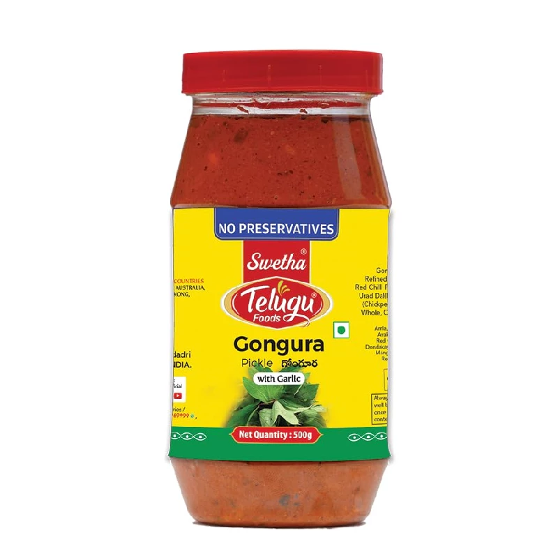 Swetha Telugu Foods Gongura Pickle Swetha Telugu Foods Gongura Pickle-Pack Size-500 g