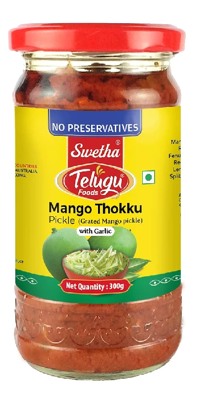 Swetha Telugu Foods Mango Thokku Pickle Swetha Telugu Foods Mango Thokku Pickle-Pack Size-300 g
