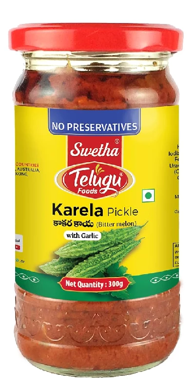 Swetha Telugu Foods karela Pickle Swetha Telugu Foods karela Pickle-Pack Size-300 g