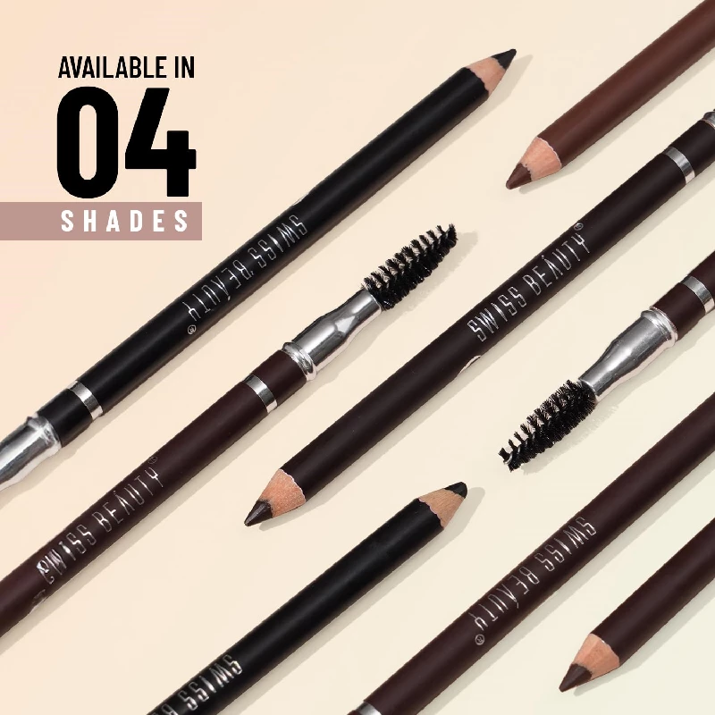 Swiss Beauty Eyebrow Definer Pencil With Spoolie - Image 4