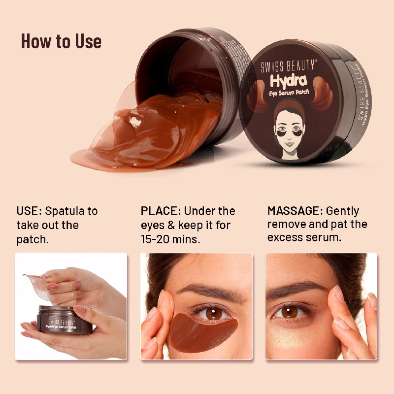 Swiss Beauty Hydra Eye Serum Patch- Eye Makeup - Image 8
