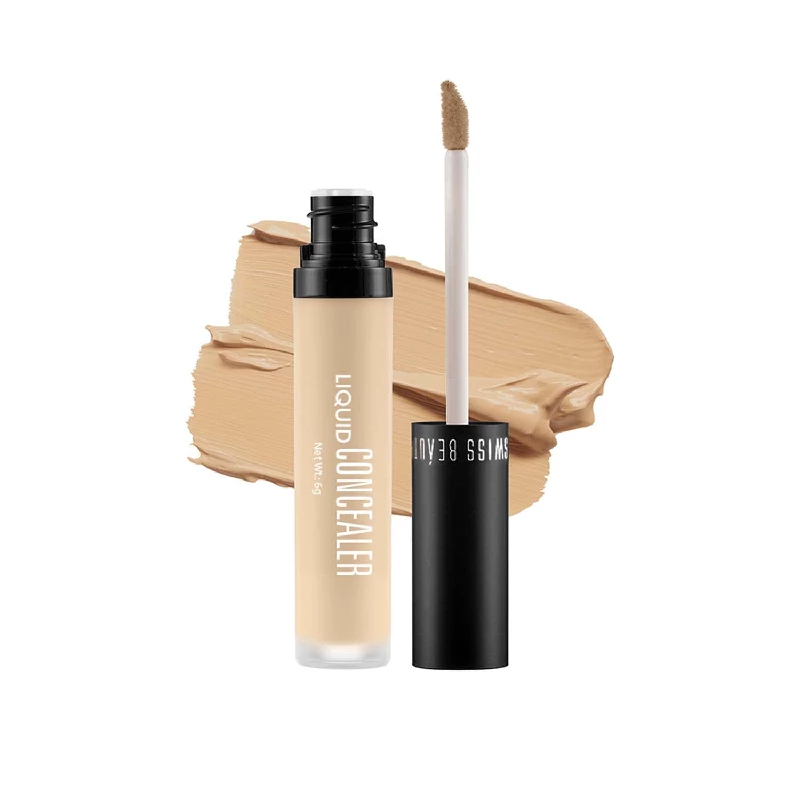 Swiss Beauty Liquid Light Weight Concealer With Full Coverage - Sand Sable Swiss Beauty Liquid Light Weight Concealer With Full Coverage - Sand Sable-Pack Size-6 g