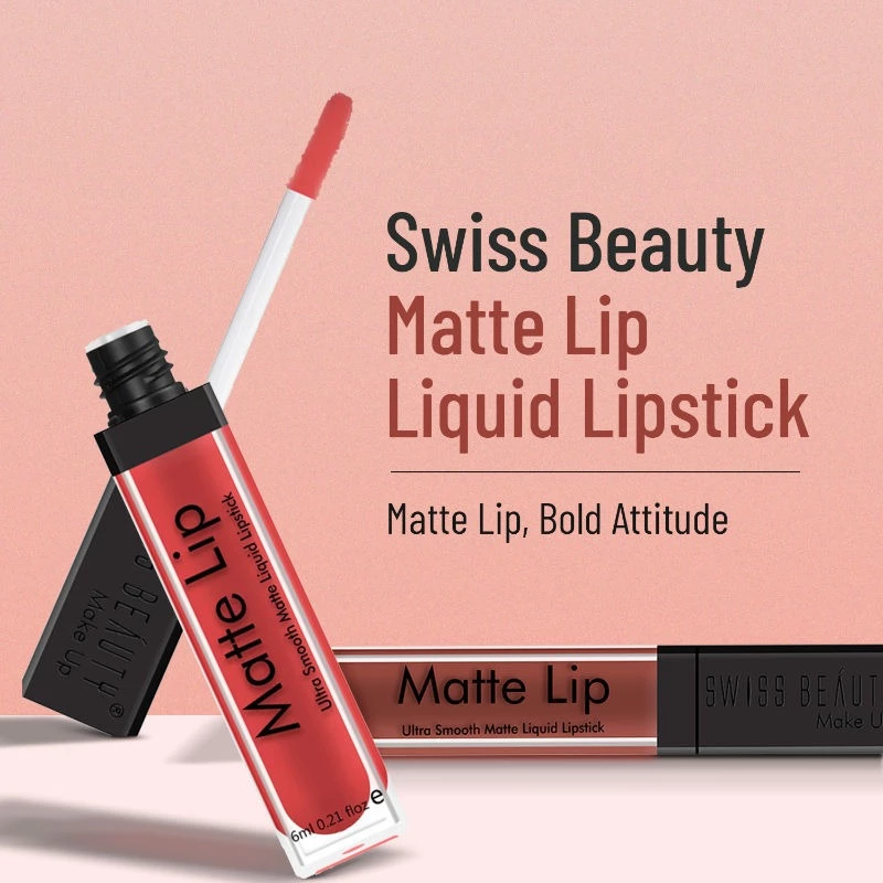 Swiss Beauty Matte Lip Ultra Smooth Matte Liquid Lipstick - Image 2