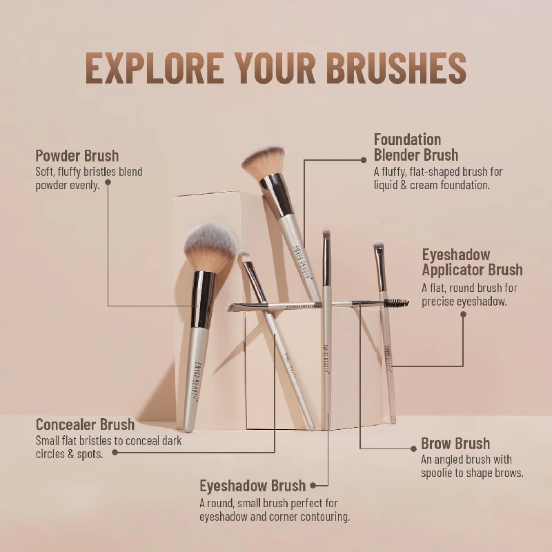 Swiss Beauty Professional Face & Eye Brush - Image 4