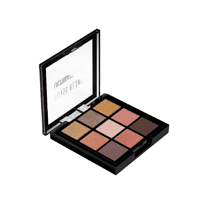 Swiss Beauty Ultimate 9 Pigmented Colors Eyeshadow Palette Long Wearing And Easily Blendable Eye Makeup Palette Multicolor (03)
