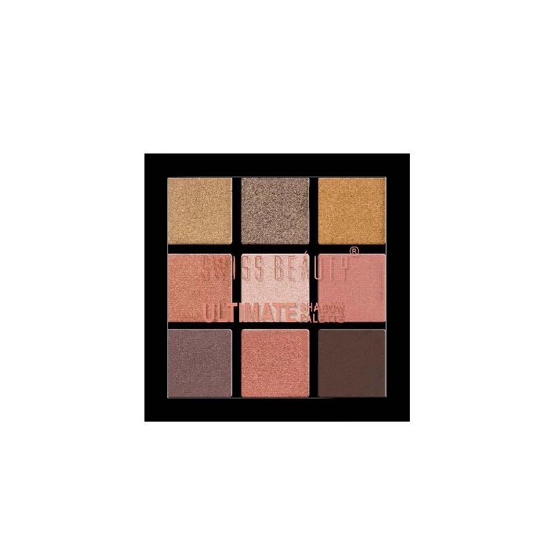 Swiss Beauty Ultimate 9 Pigmented Colors Eyeshadow Palette Long Wearing And Easily Blendable Eye Makeup Palette Multicolor (03) - Image 9