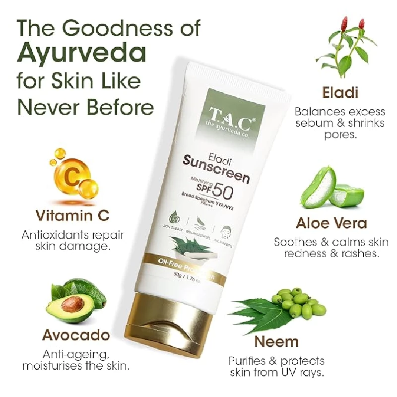 TAC - The Ayurveda Co. Eladi Sunscreen - Image 2