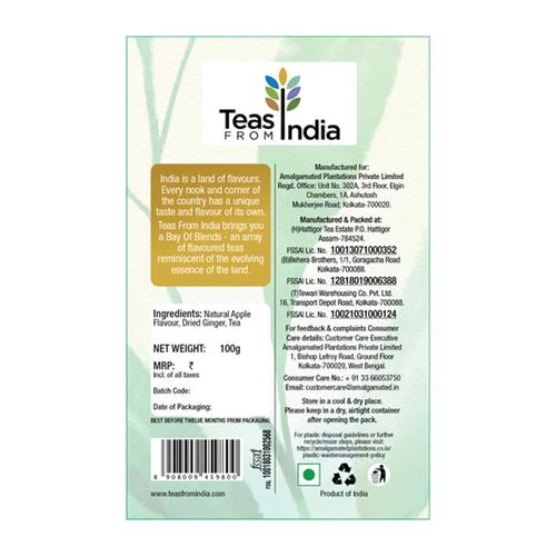 TEAS FROM INDIA Bay Of Blends Tea - Amazing Apple-Ginger - Image 2