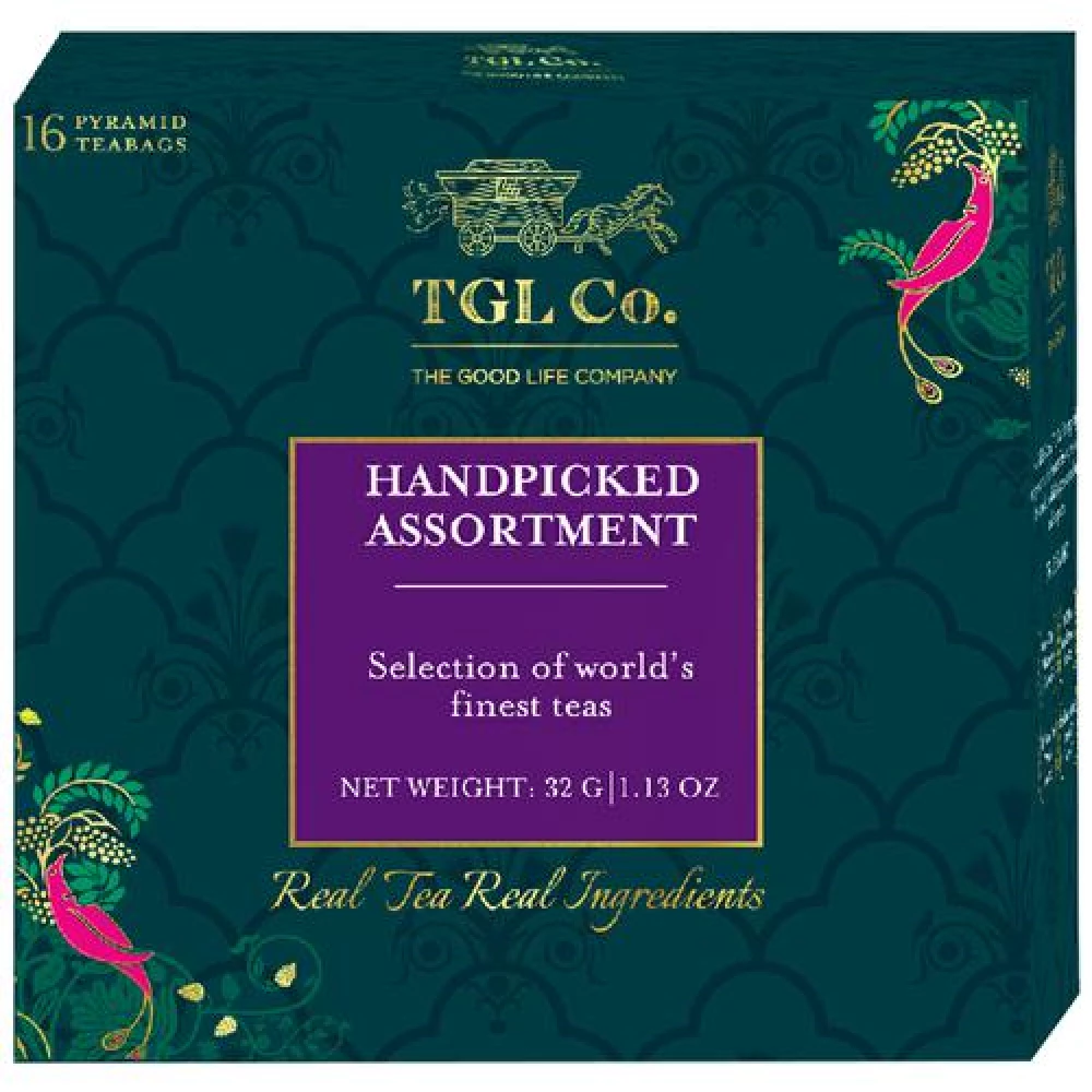 TGL Co. Assorted Tea Bags - Green Tea Sampler Box TGL Co. Assorted Tea Bags - Green Tea Sampler Box--32 g (16 Bags x 2 g each)
