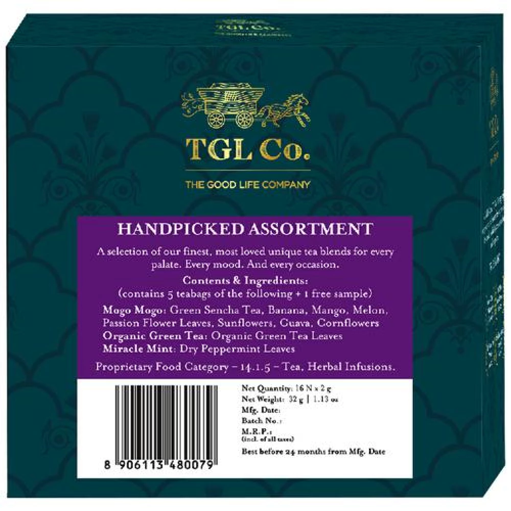 TGL Co. Assorted Tea Bags - Green Tea Sampler Box - Image 3