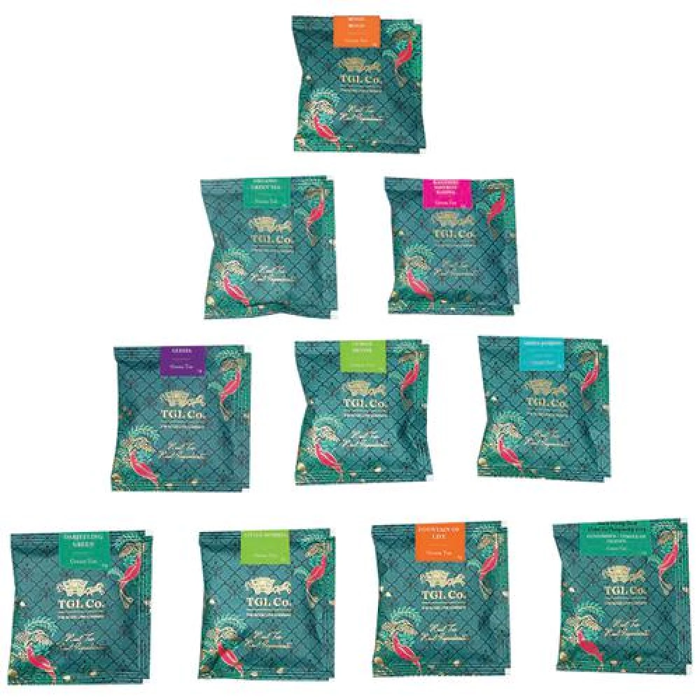 TGL Co. Green Tea Bags Sampler Box Assortment - Image 2