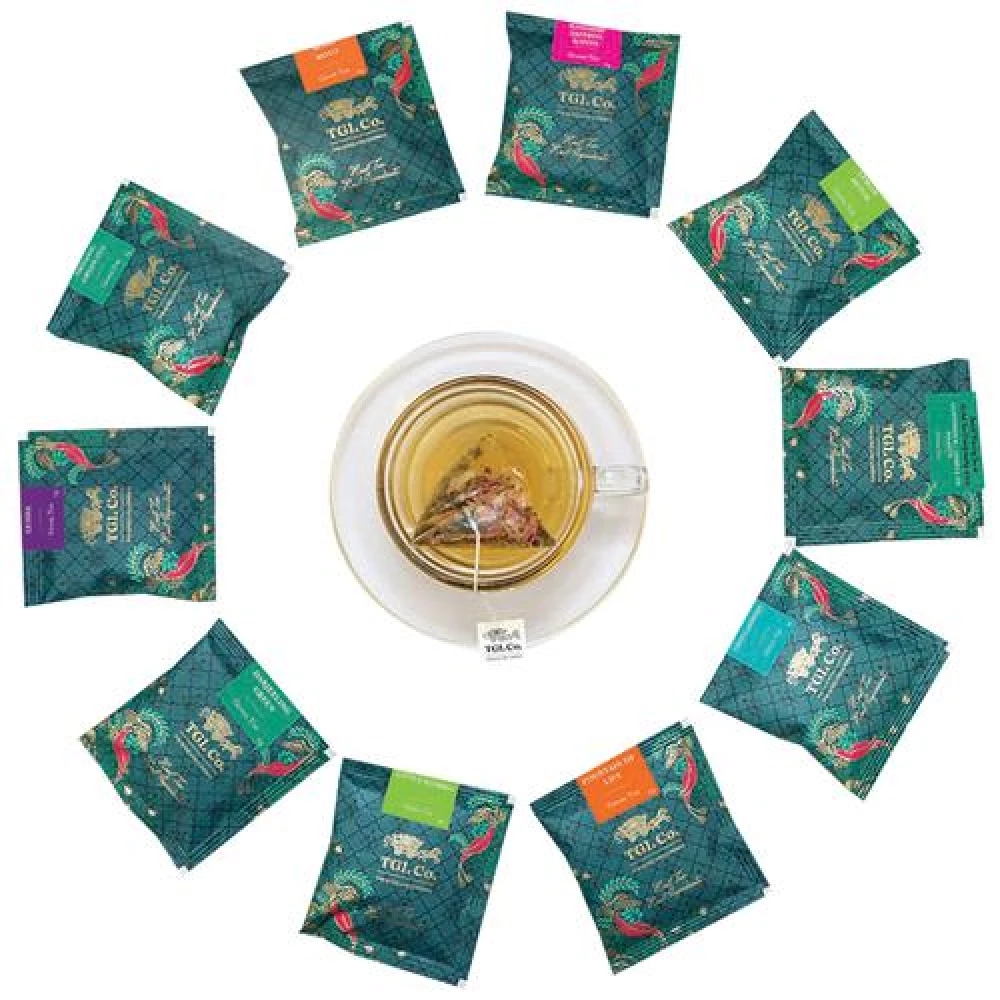 TGL Co. Green Tea Bags Sampler Box Assortment - Image 3